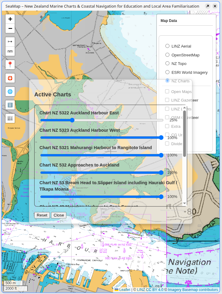 SeaMap - Chart Fader