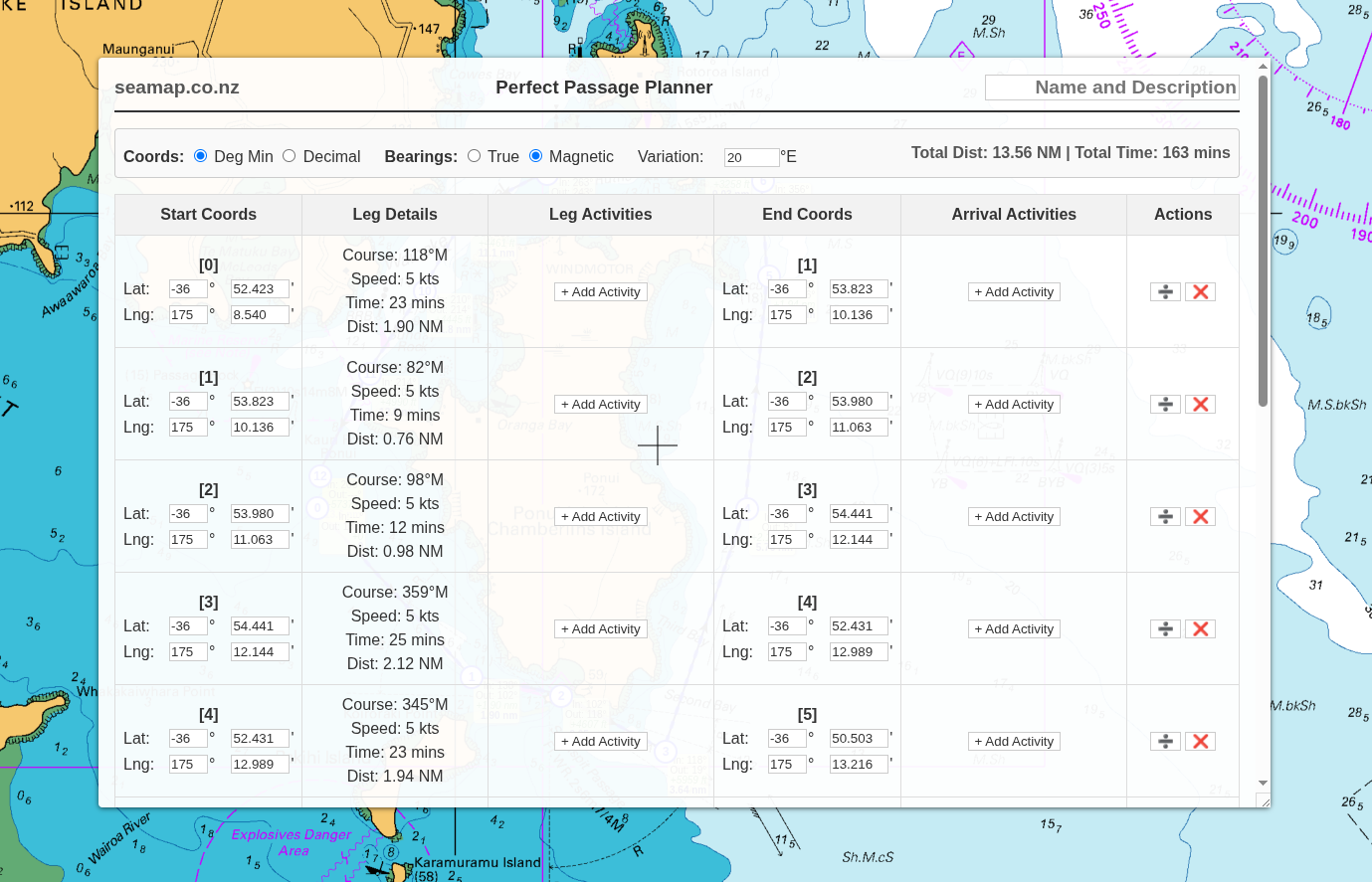 SeaMap - Passage Planner