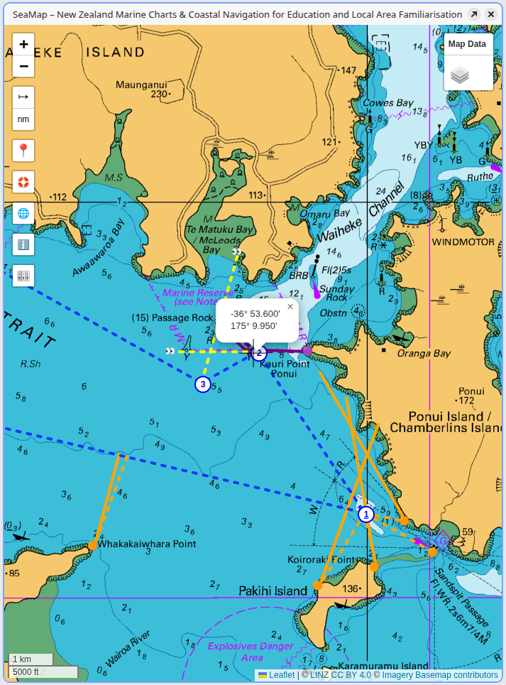 SeaMap - Advanced Navigation - Passage Plan Visualisation