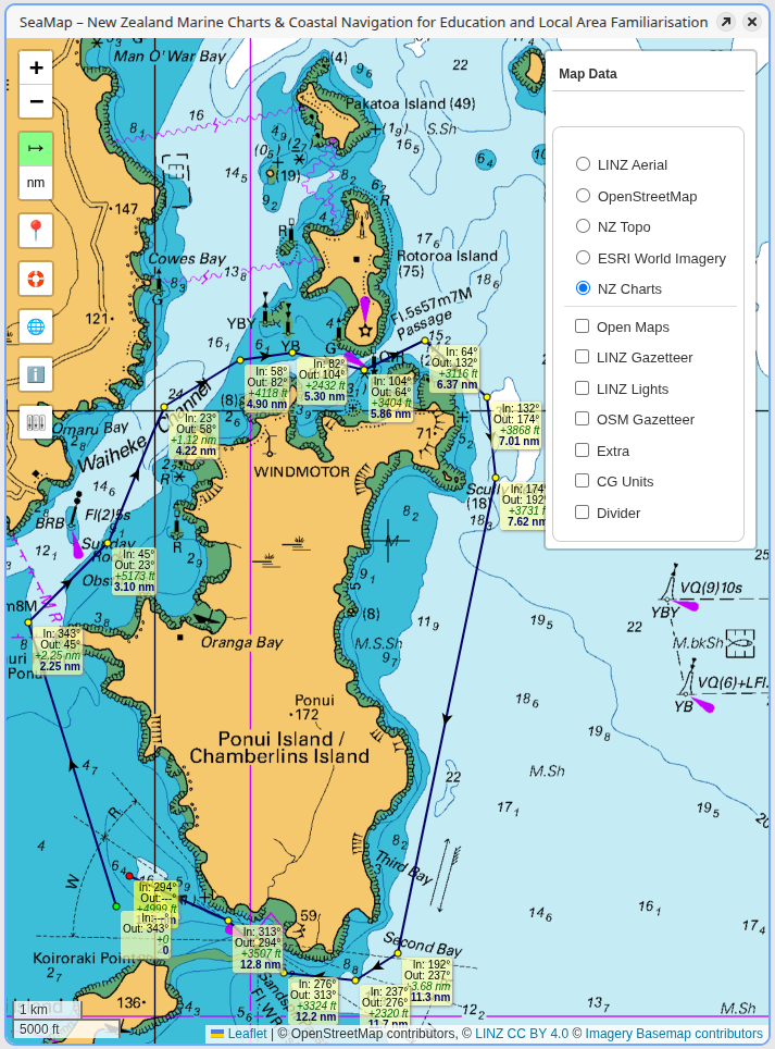 SeaMap - Measurement Tool