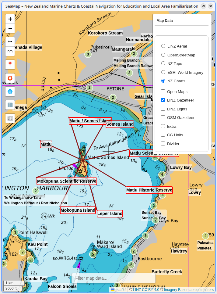 SeaMap - LINZ and OSM Data Overlays