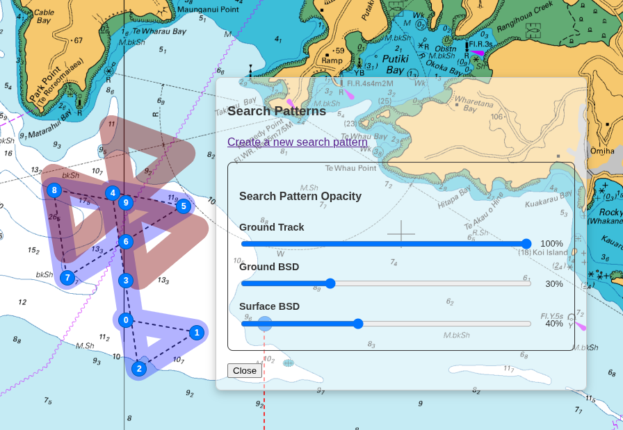 SeaMap - Search Pattern Visualisation
